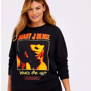 Mary J. Blige fleece sweater (Plus Size / Torrid)